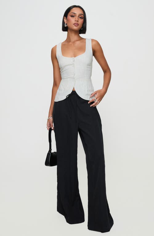 Princess Polly Spirito Pinstripe Square Neck Vest