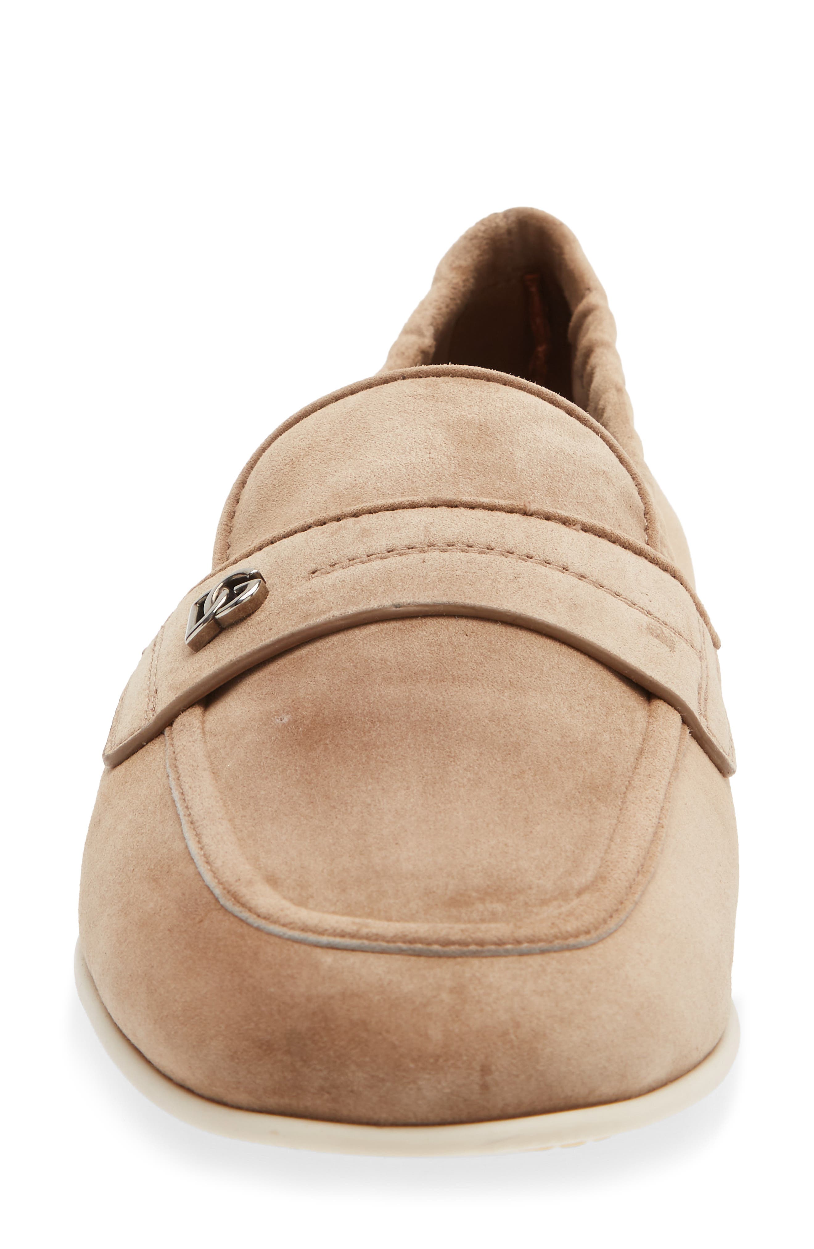 Suede Loafer, Alternate, color, NOCCIOLA