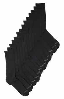 7-Pack Cushioned Crew Length Socks