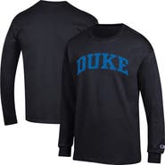 Champion Men's Champion Black Duke Blue Devils Basic Arch Long Sleeve T-Shirt