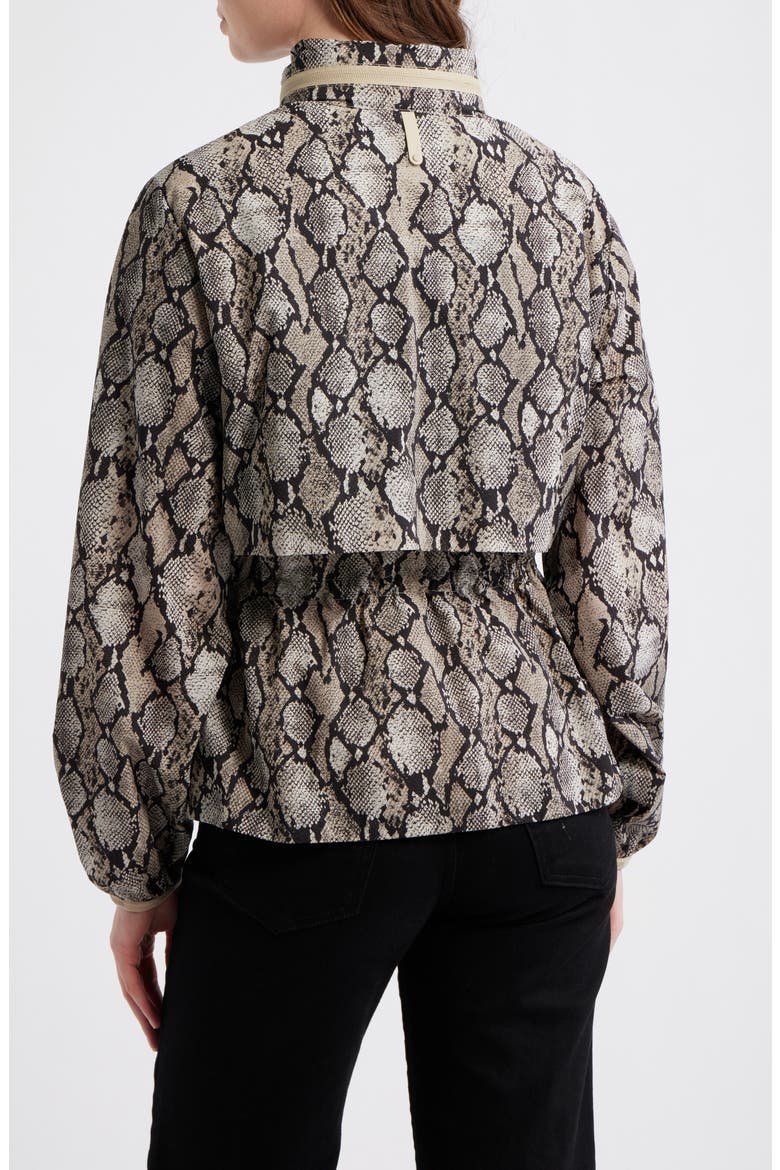 Roxy Rain Jacket, Alternate, color, TAUPE SNAKE