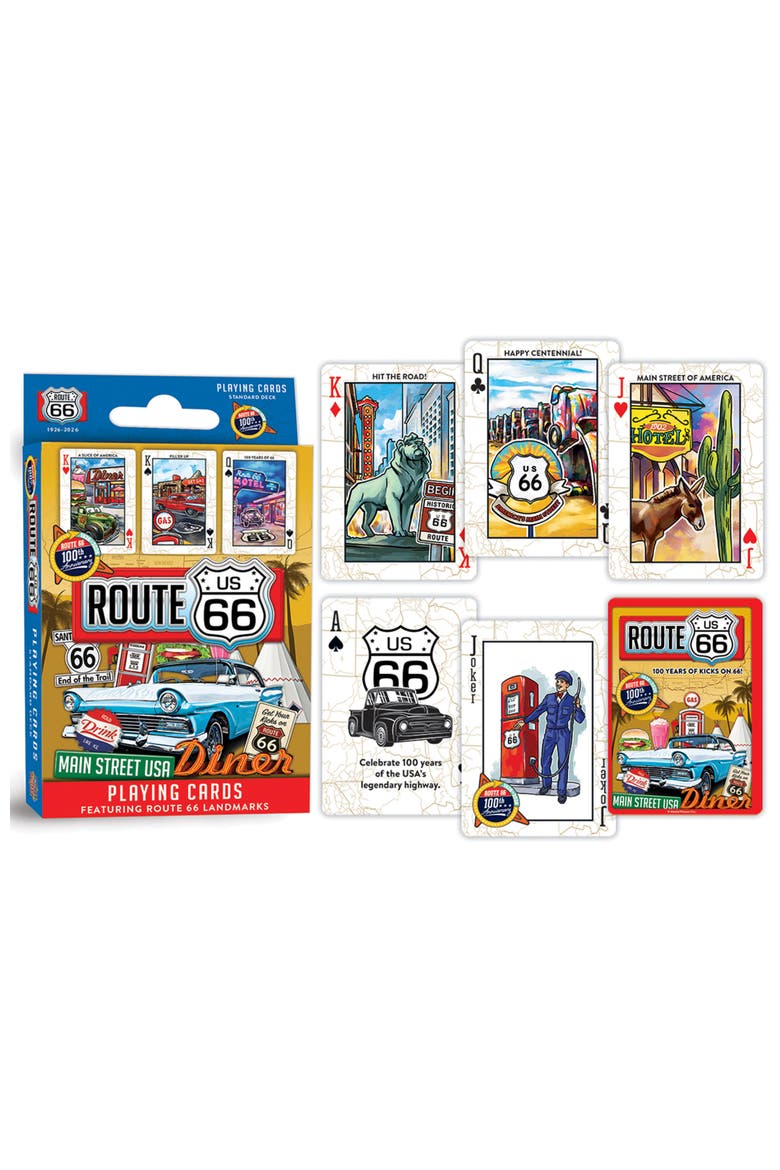 Route 66 Playing Cards, Alternate, color, Multicolor