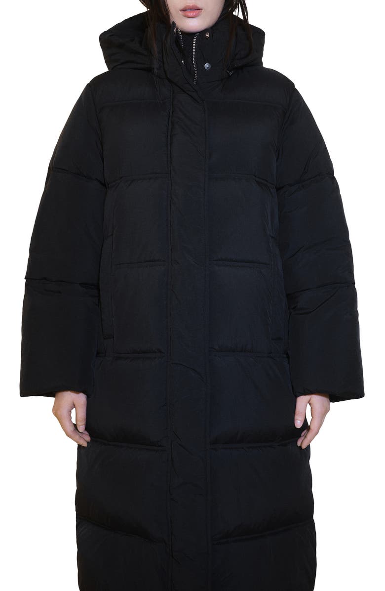 MANGO Quilted Hooded Coat, Main, color,