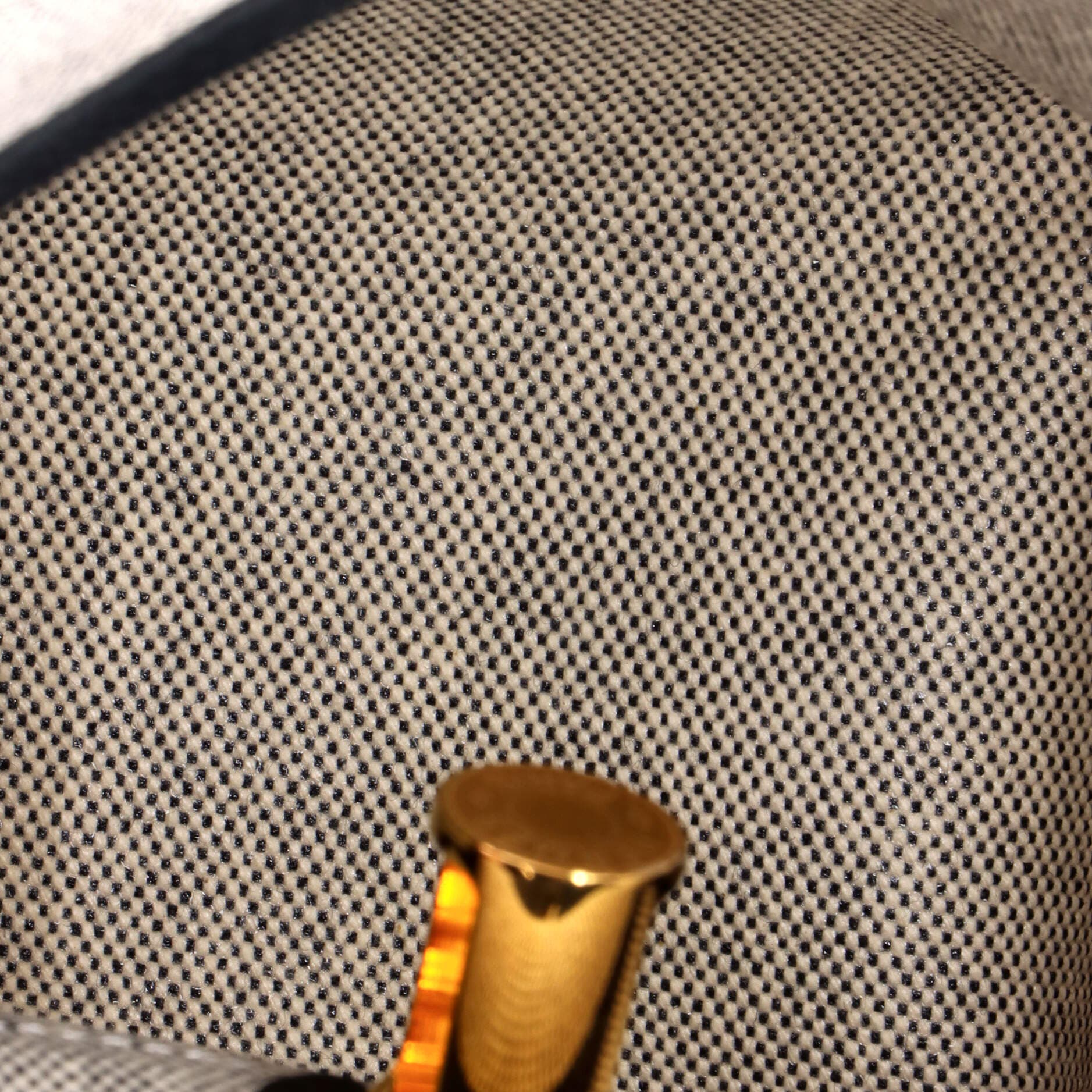 Pre-Owned Hermes Herbag Zip Toile and Leather 20, Alternate, color, Noir