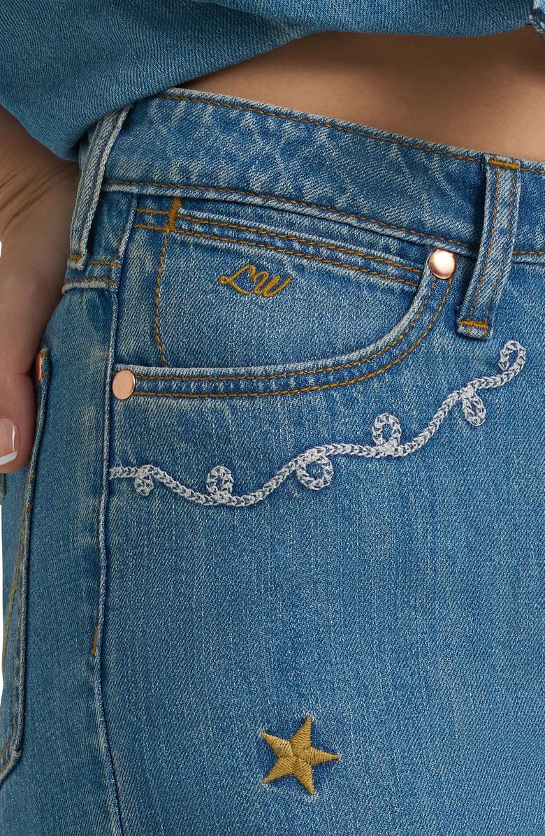 Wrangler x Lainey Wilson Embroidered Cheeky Wide Leg Jeans, Alternate, color, 