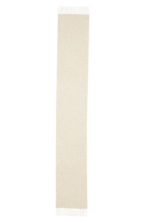 Johnstons Of Elgin Lofty Cashmere Twill Fringe Scarf In Metallic