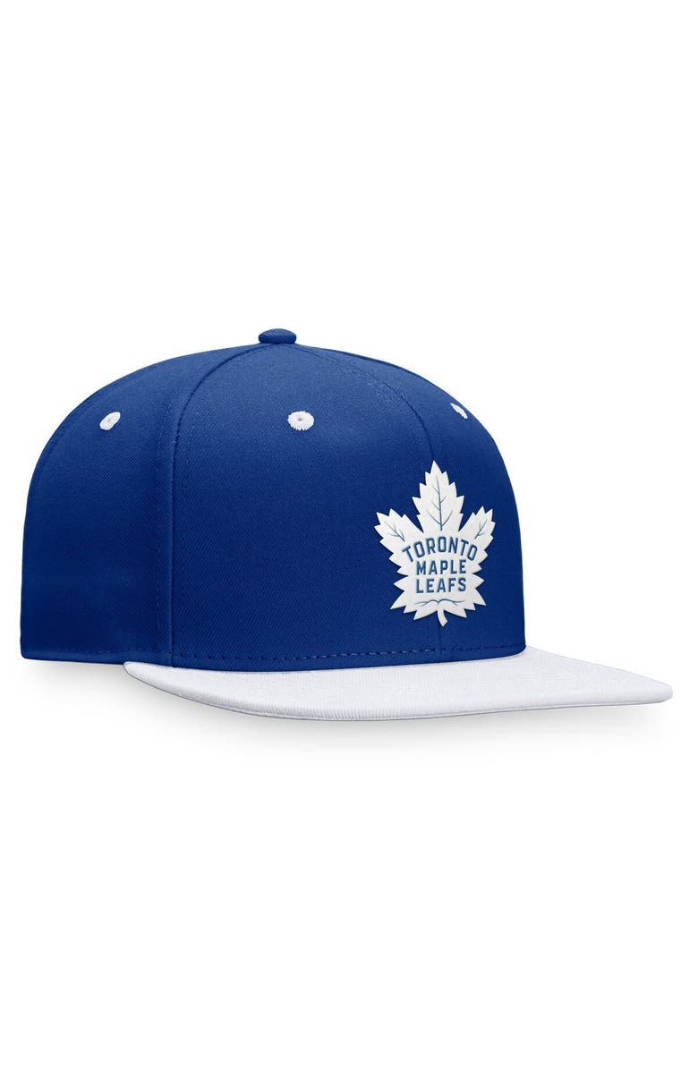 FANATICS Men's Fanatics Branded Blue/White Toronto Maple Leafs 2022 NHL Draft Authentic Pro Snapback Hat, Alternate, color, 