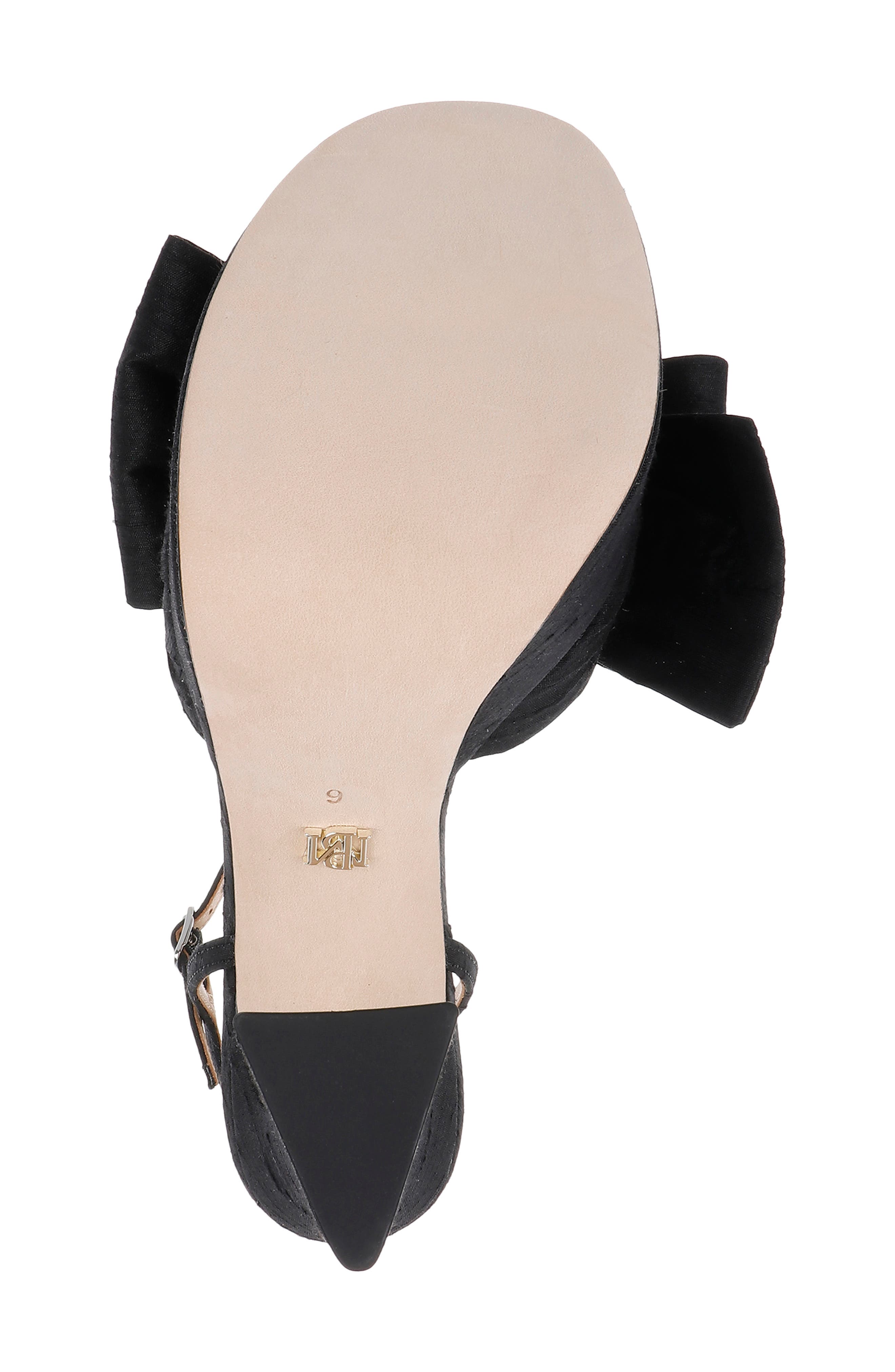 BADGLEY MISCHKA Olivia Platform Ankle Strap Sandal, Alternate, color, Black Silk