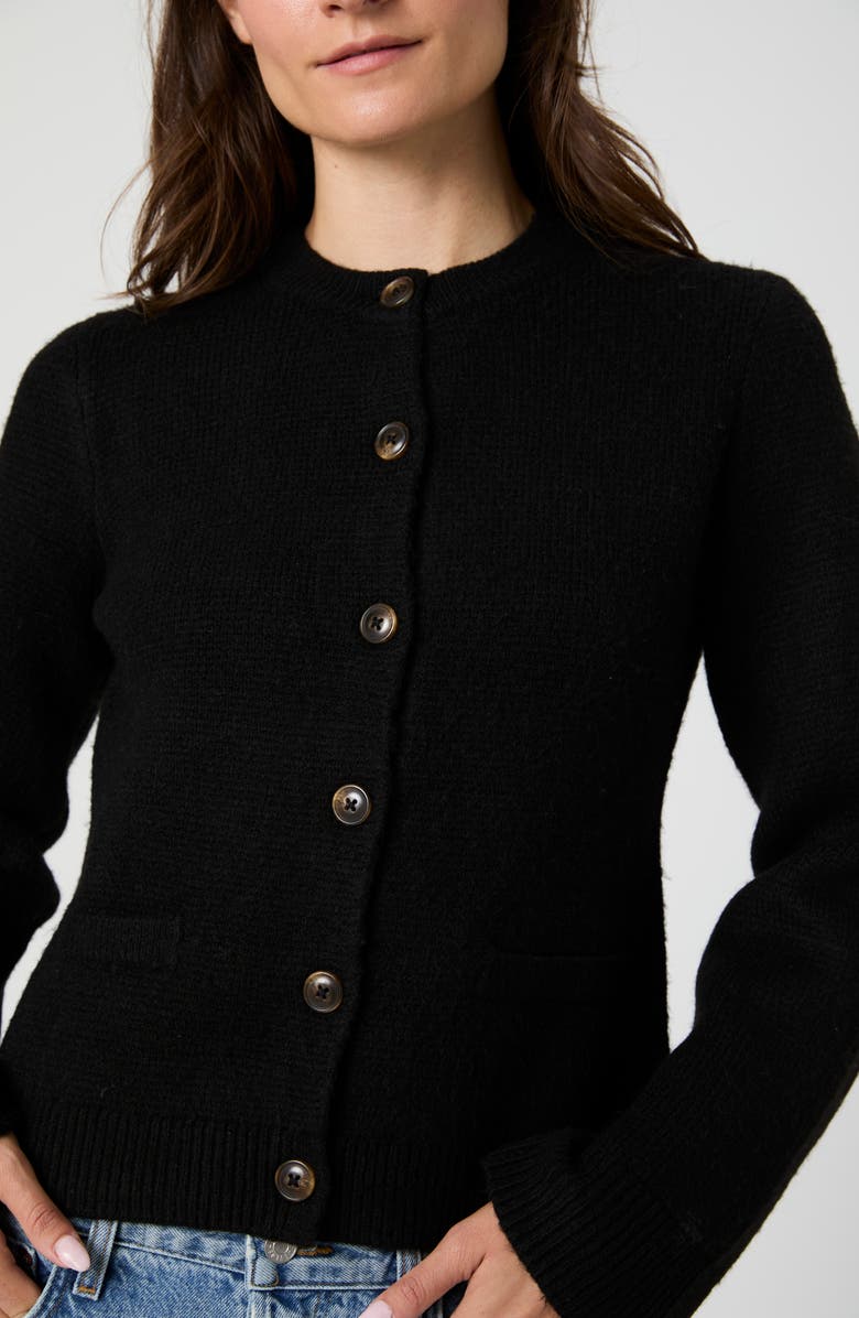 French Connection Structured Cardigan, Alternate, color, Black