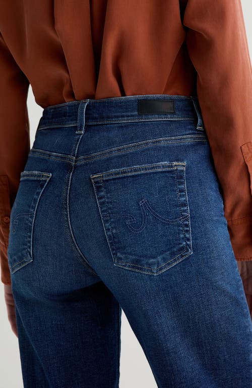 Ag Brinley Mid Rise Straight Leg Jeans In Blue