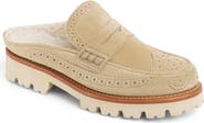 THE OFFICE OF US Miss Emma Genuine Shearling Trim Loafer Mule