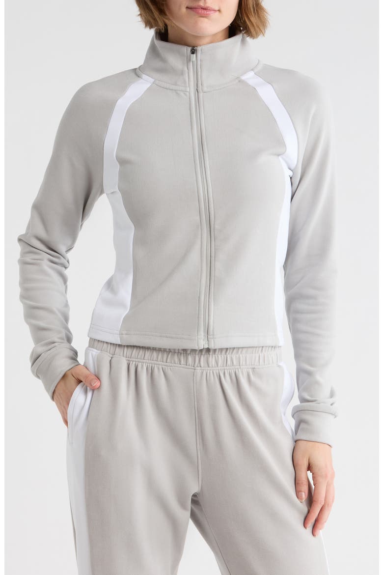 Ultra Mélange Vogue Fit Fleece Full Zip Sweatshirt, Main, color, LUNAR DUST