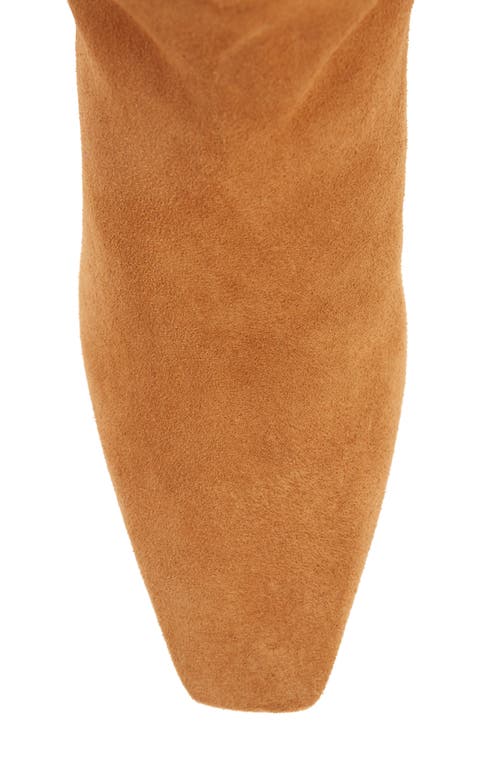 Cult Gaia Zuri Suede Knee Boots In Camel