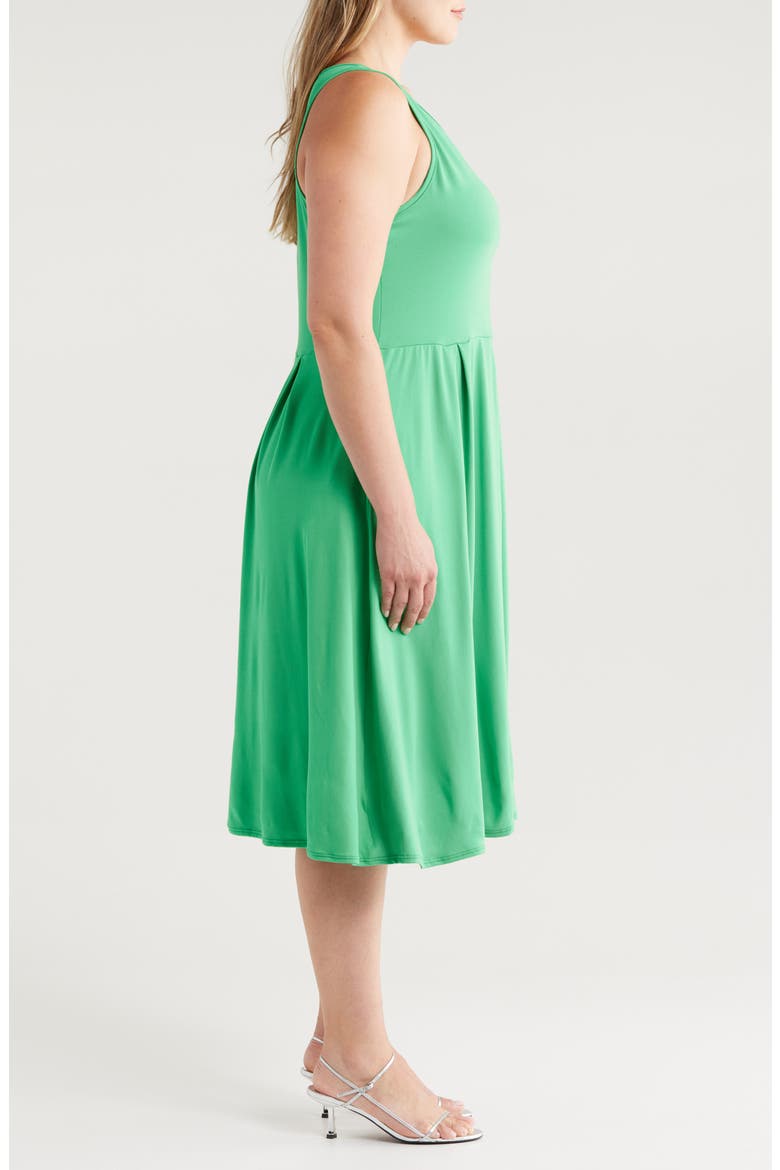 Sleeveless Jersey Dress, Alternate, color, GREEN