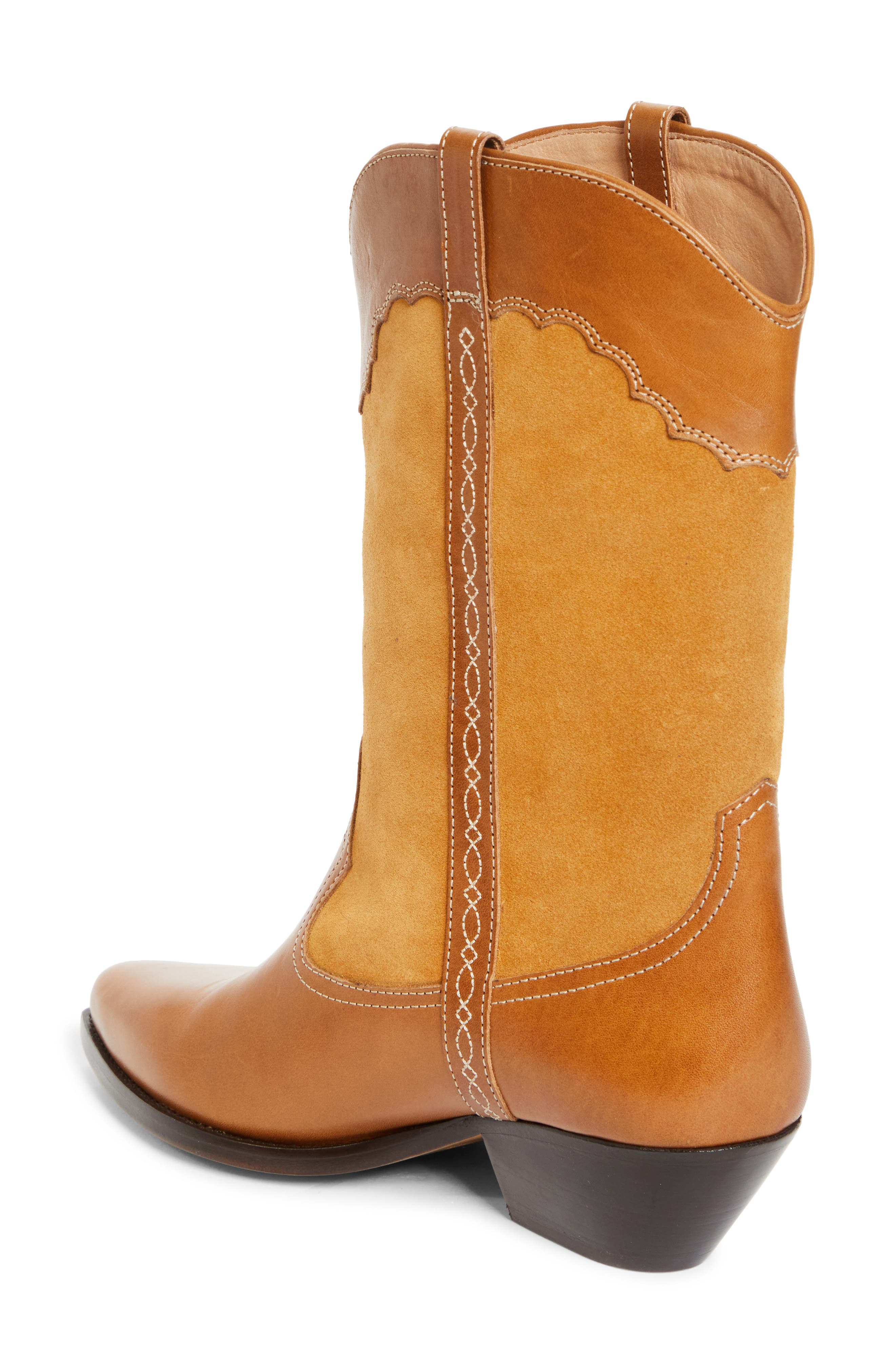 Isabel Marant Duerto Western Boot, Alternate, color, Chestnut