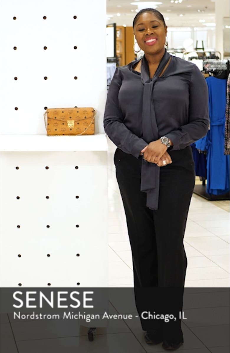 Millie Monogrammed Leather Crossbody Bag, sales video thumbnail