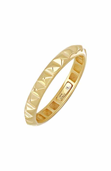 Bony Levy 14K Gold Pyramid Stacking Ring