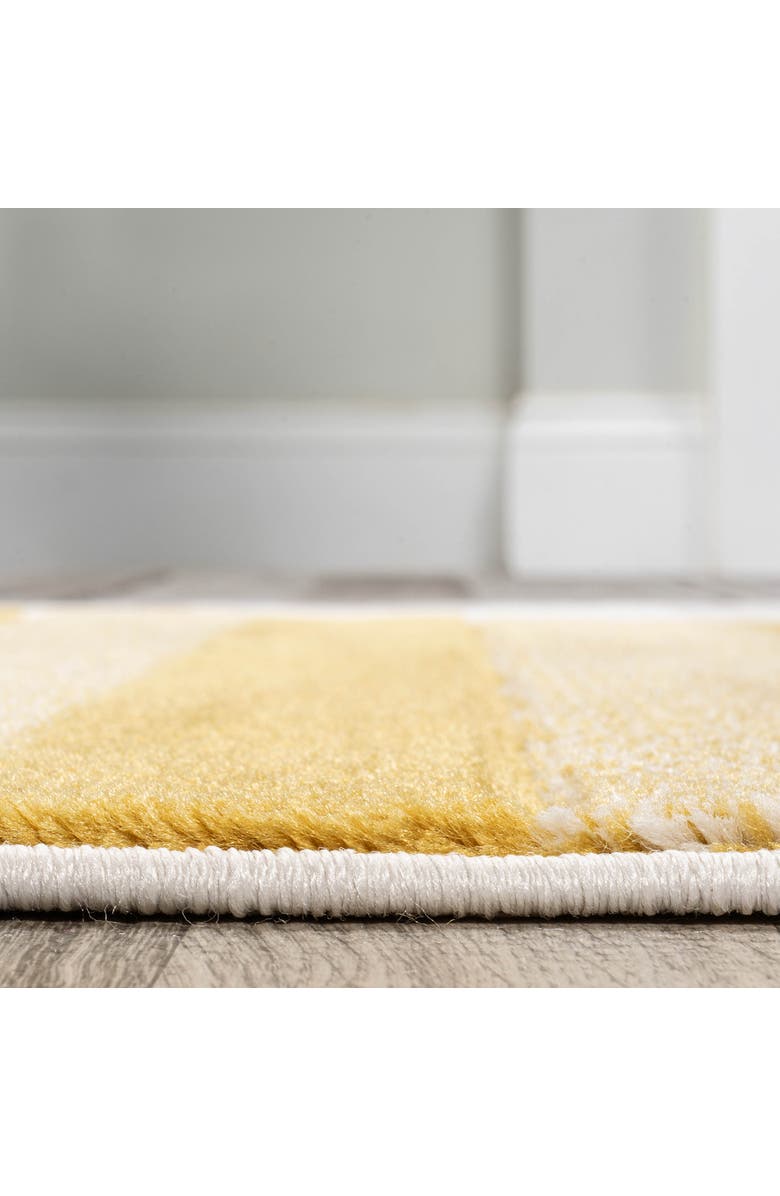 JONATHAN Y Nicky Geometric Striped Circles Area Rug, Alternate, color, Gray/Yellow/Cream