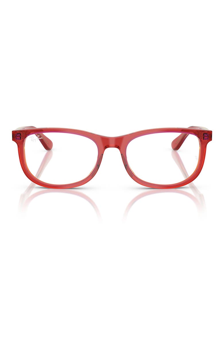 46mm Rectangle optical glasses, Main, color, RED