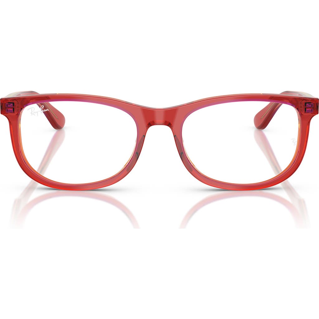 Ray Ban Ray-ban Kids' 48mm Pillow Optical Glasses In Red