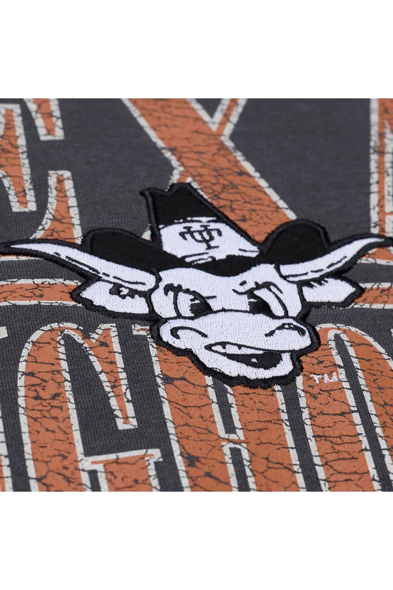 Men's Mitchell & Ness Charcoal Texas Longhorns Downtown Fleece Sweatshirt, Alternate, color, Charcoal