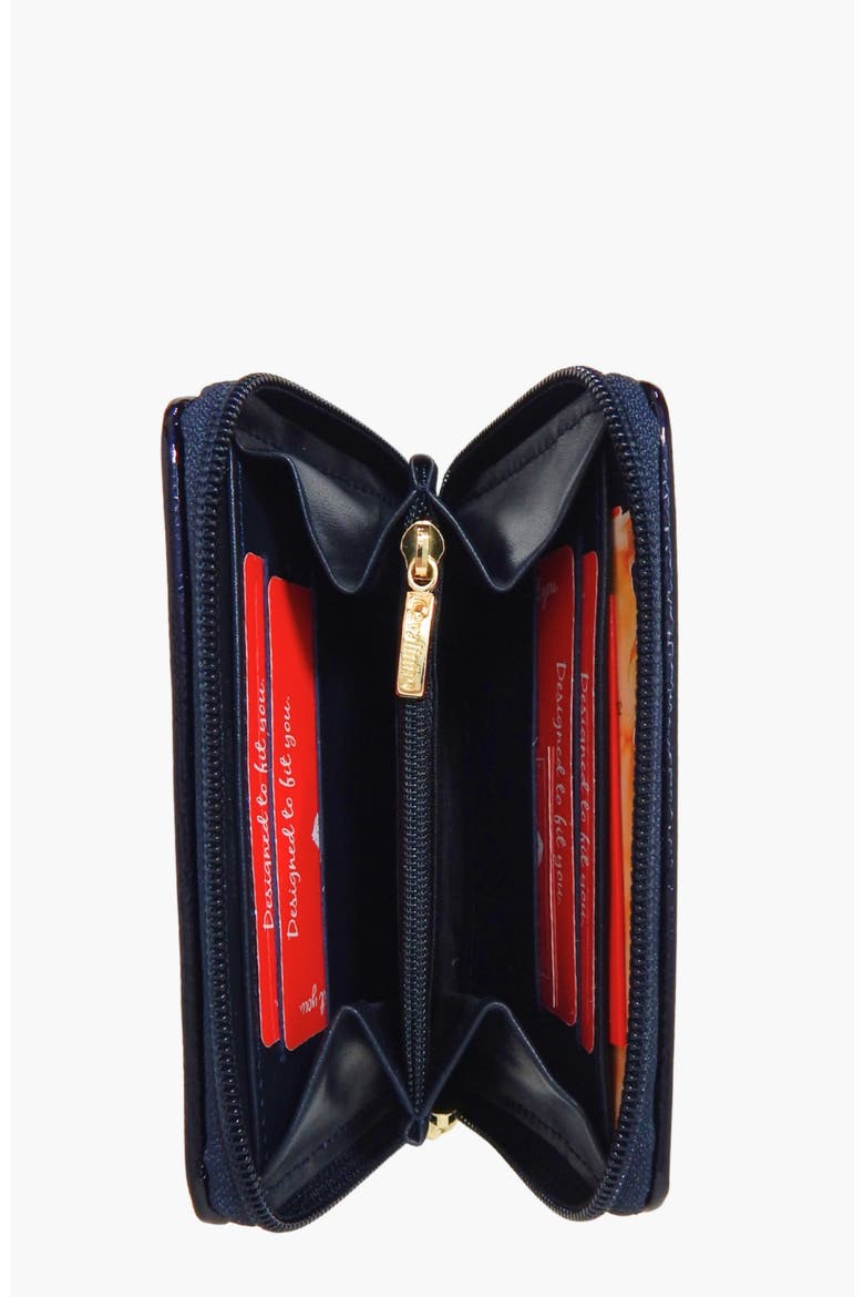 Grace Card Holder Wallet 217, Alternate, color, Navy / Beige