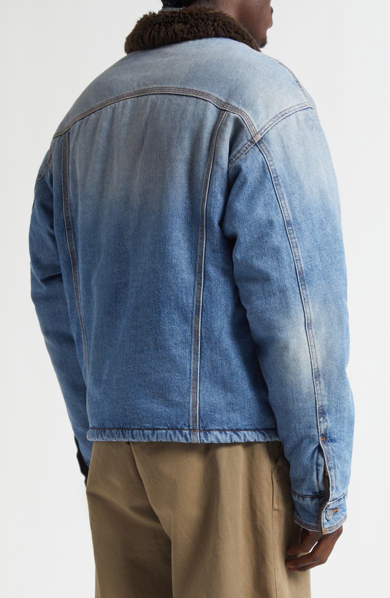 ERL Gender Inclusive Breakwater Wash Denim Jacket, Alternate, color, Blue