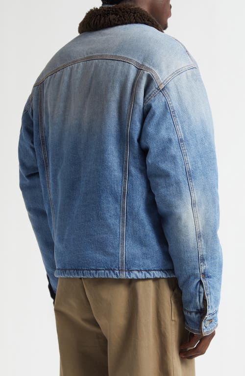 Erl Gender Inclusive Breakwater Wash Denim Jacket In Blue