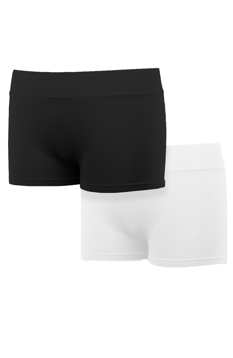 Malibu Sugar Two boyshorts -Big Kid, Main, color, Black-White
