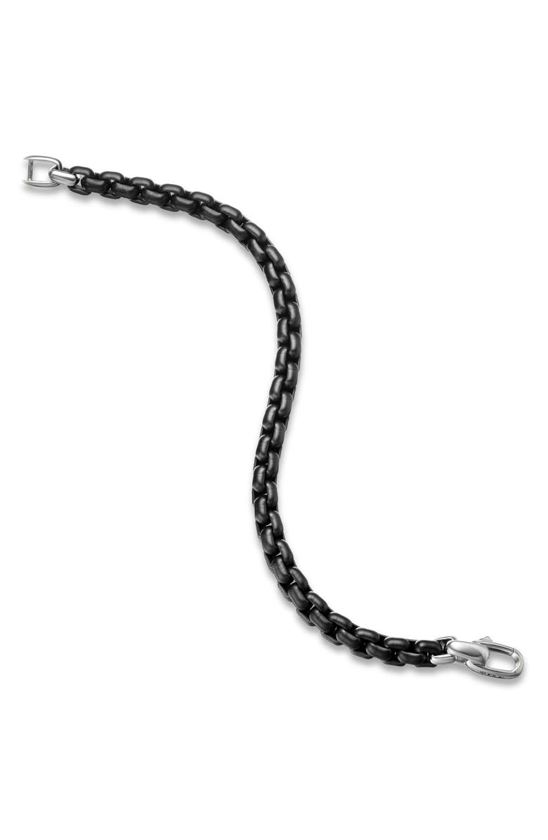 David Yurman Box Chain Bracelet in Stainless Steel & Sterling Silver, 7.3mm, Alternate, color, Stainless Steel W/ Pvd
