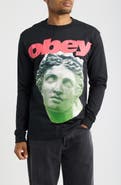 Obey Etruscan Graphic Cotton Long Sleeve T-Shirt