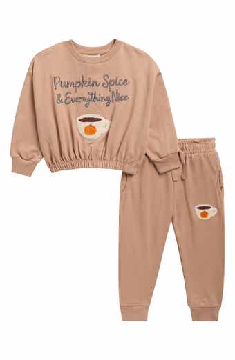Kids' Pumpkin Spice & Everything Nice French Terry Sweatshirt & Joggers