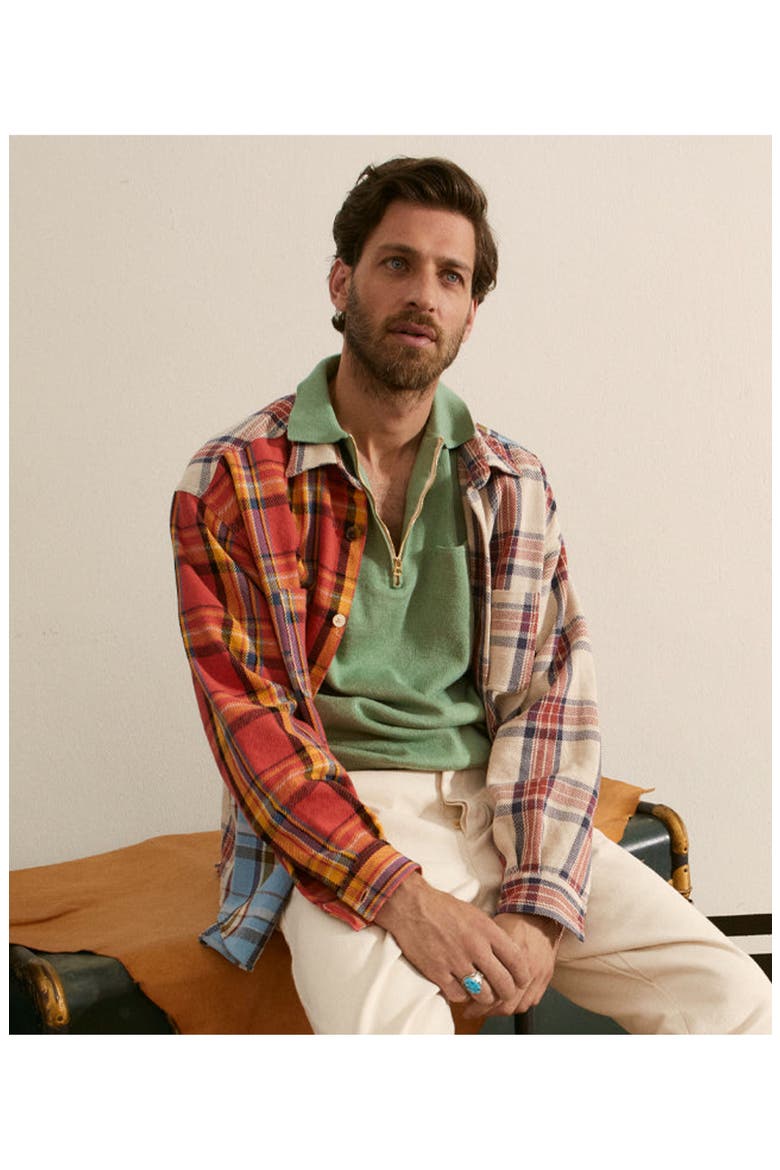 Rosebowlp Cotton Shirt with Pockets, Alternate, color, PATCHWORK TARTAN