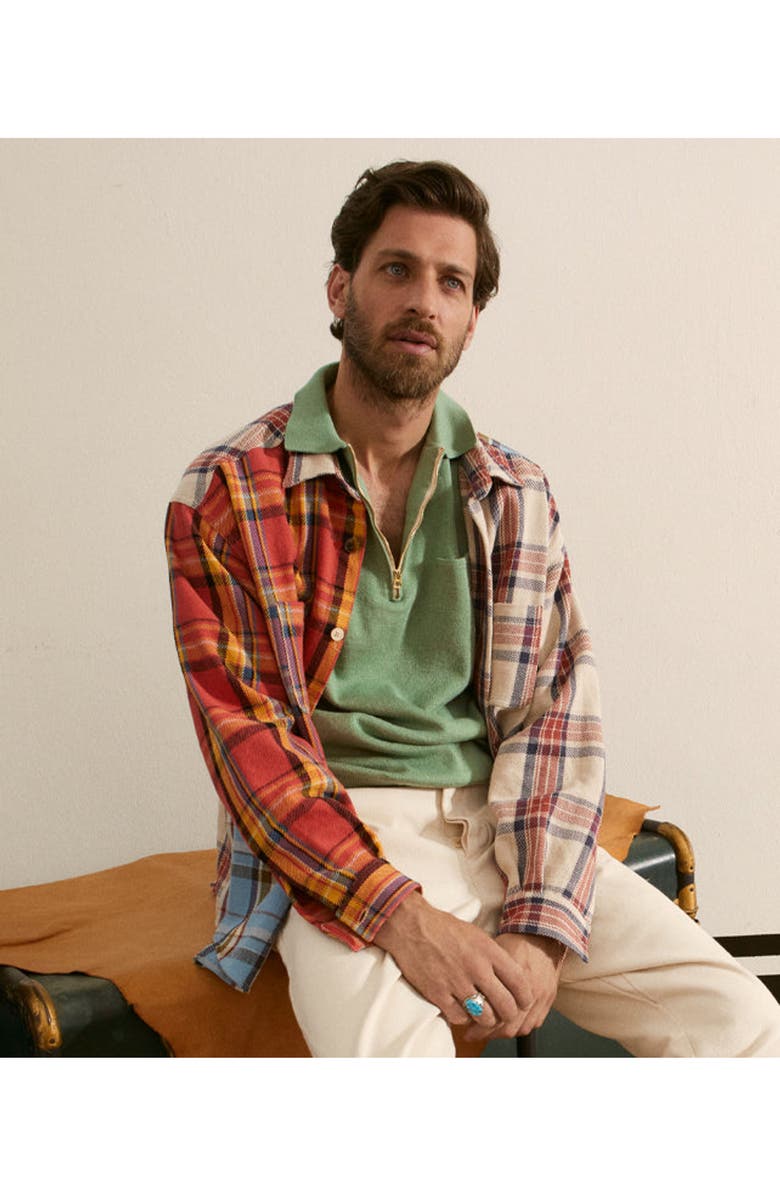 Fortela Rosebowlp Cotton Shirt with Pockets, Alternate, color, Patchwork Tartan