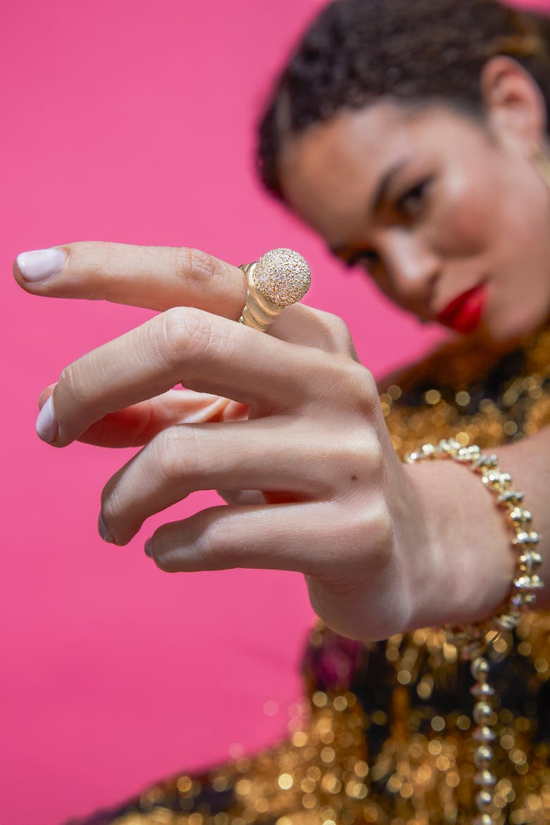Revel Bobble Cocktail Ring, Alternate, color, Multi-Stone