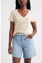  Tan- White Elizabeth Stripe