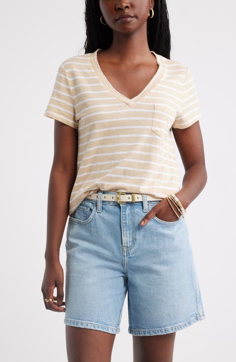 Cotton & Modal V-Neck T-Shirt