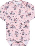 Copper Pearl Minnie Mouse Print Long Sleeve Bodysuit