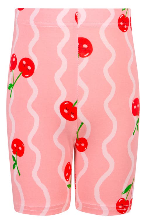 Rock Your Kid Kids' Lolly Bike Shorts In Cherry Coral