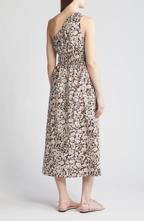 Rails Selani Asymmetric Midi Dress In Russet Floral