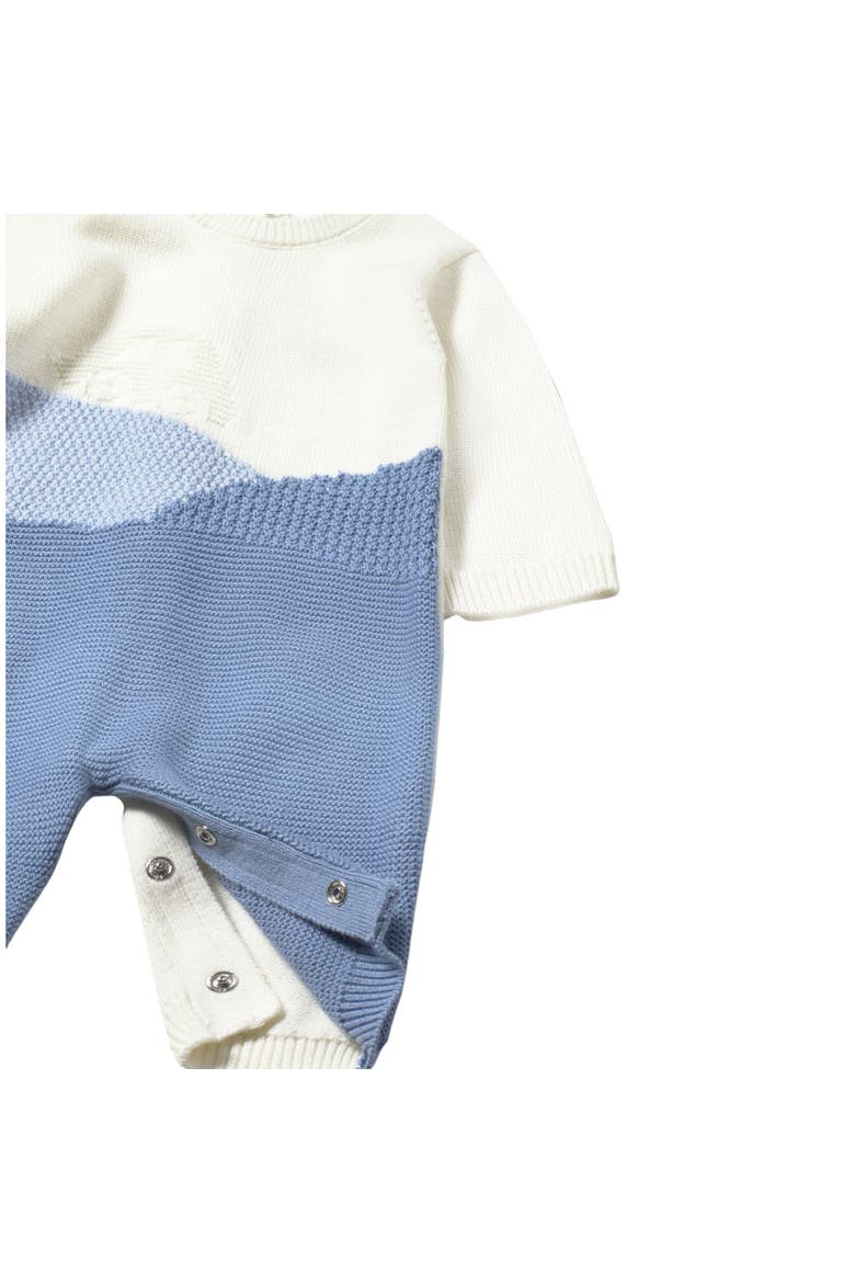 Knitted Romper, Alternate, color, Blue