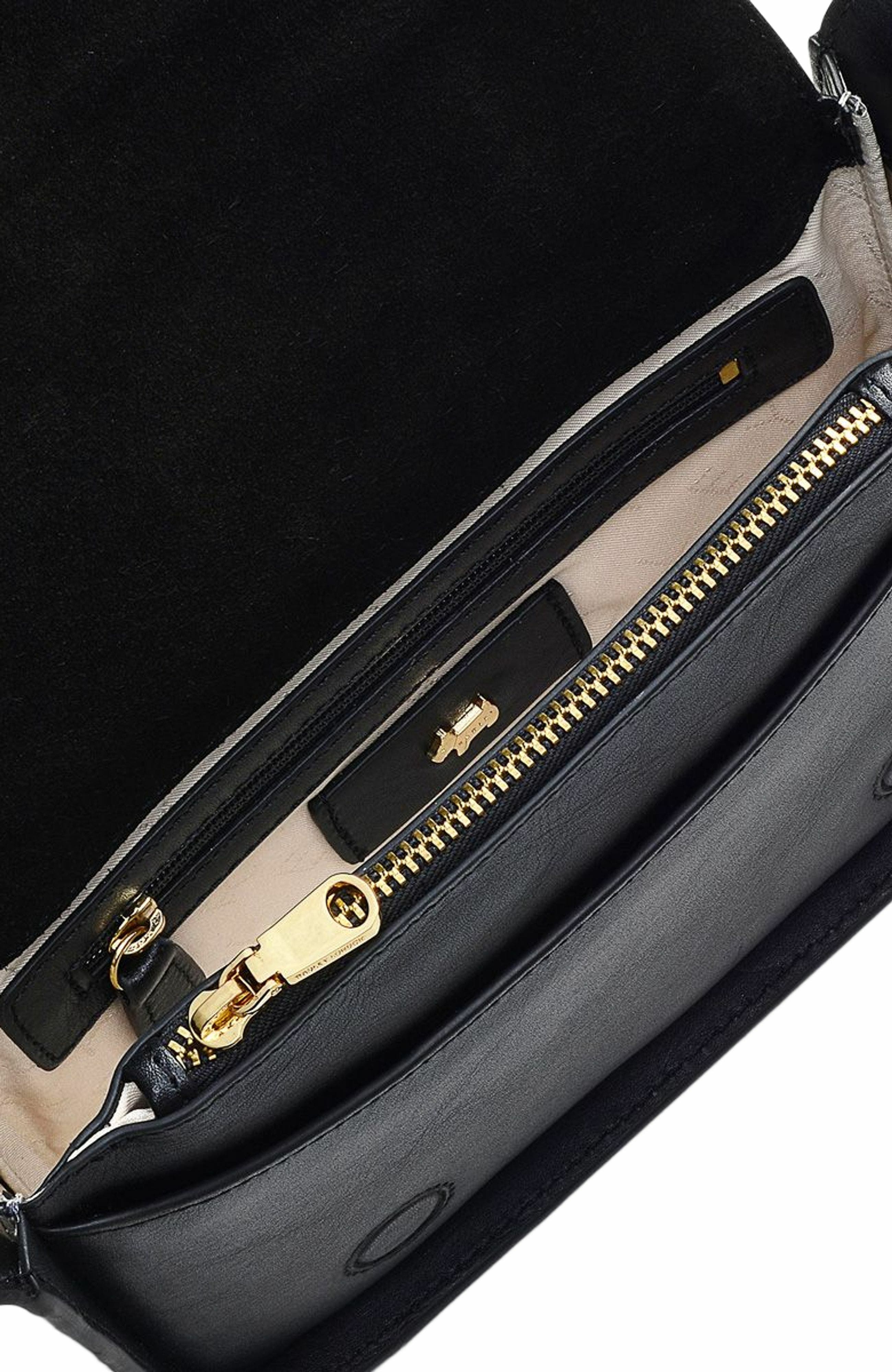 Radley Westwell Lane Small Flapover Crossbody Bag, Alternate, color, Black