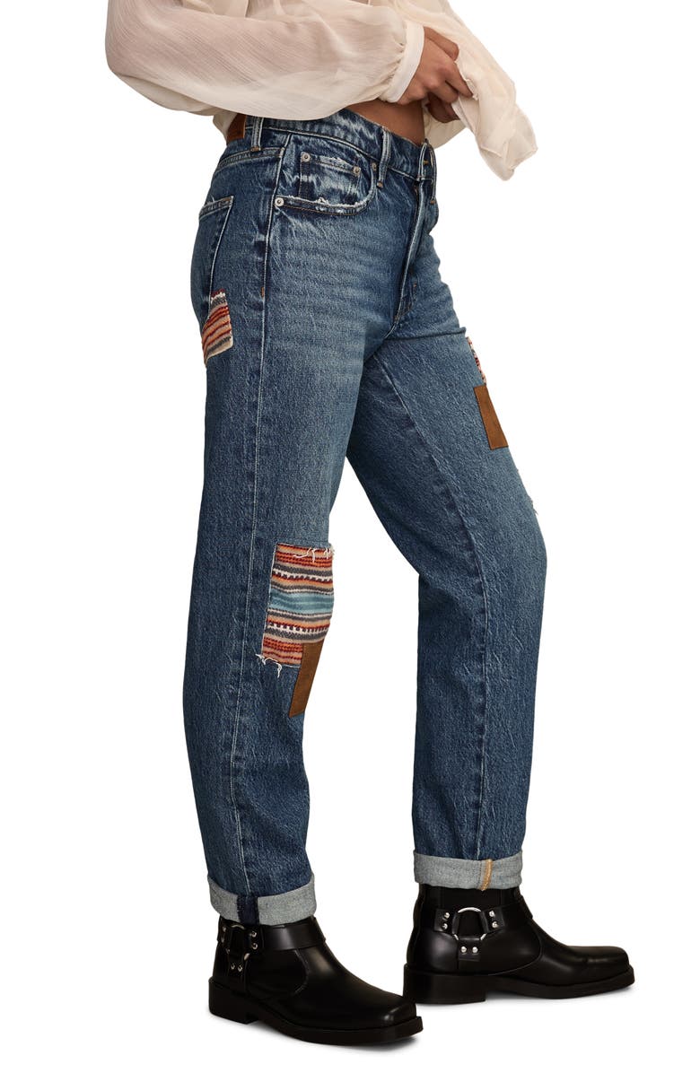 Lucky Brand Legend Mr Boy Patchwork Straight Leg Jeans, Alternate, color, Jamboree Wash
