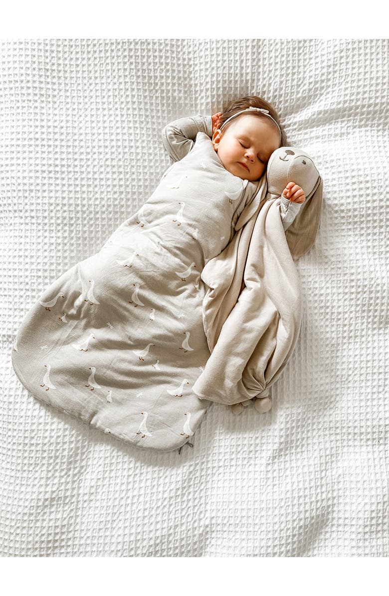 gunamuna Unisex Baby Transitional Swaddle Sleep Sack, Easy Diaper Changes, 1.0 TOG, Alternate, color, Goose