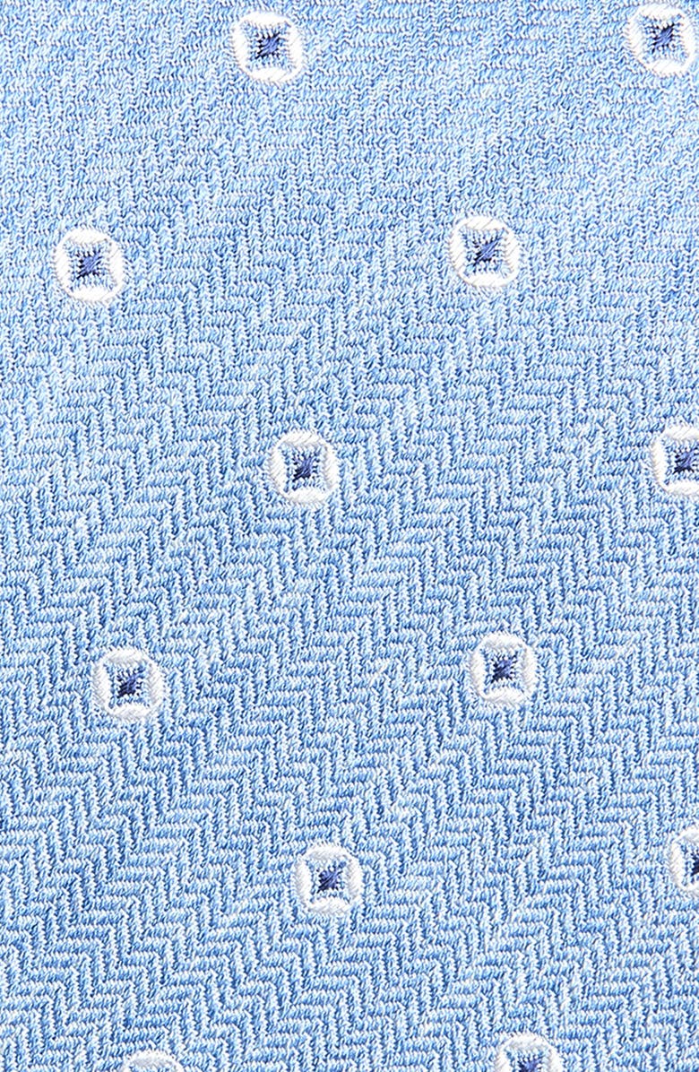 David Donahue Neat Silk Tie, Alternate, color, Sky