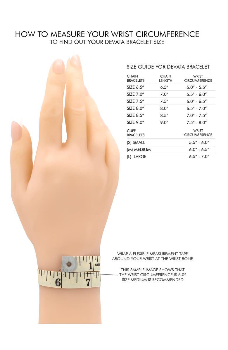 DEVATA Geometric Chain Bracelet, Alternate, color,