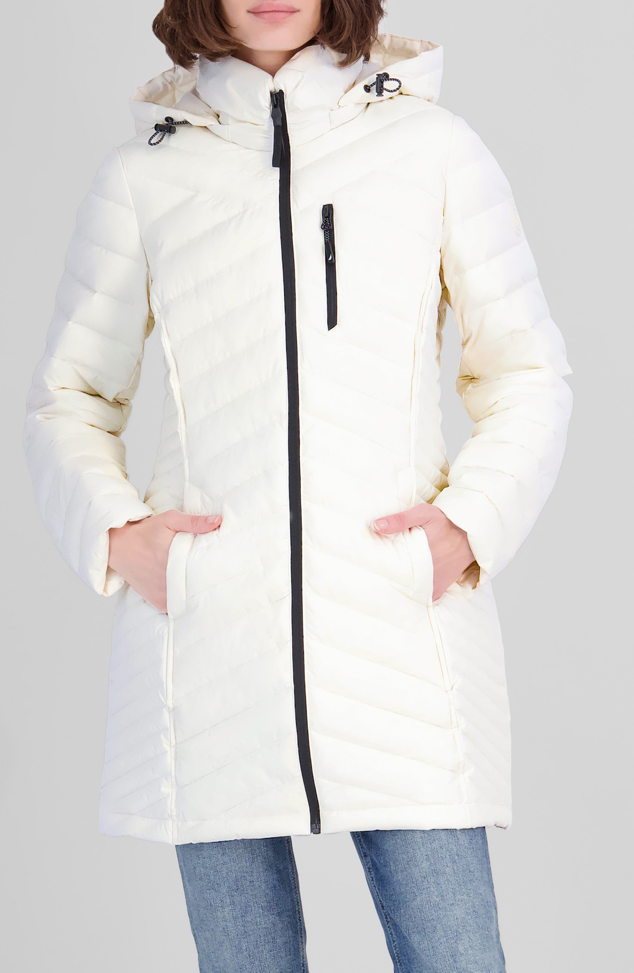 Water Resistant Stretch Puffer Coat