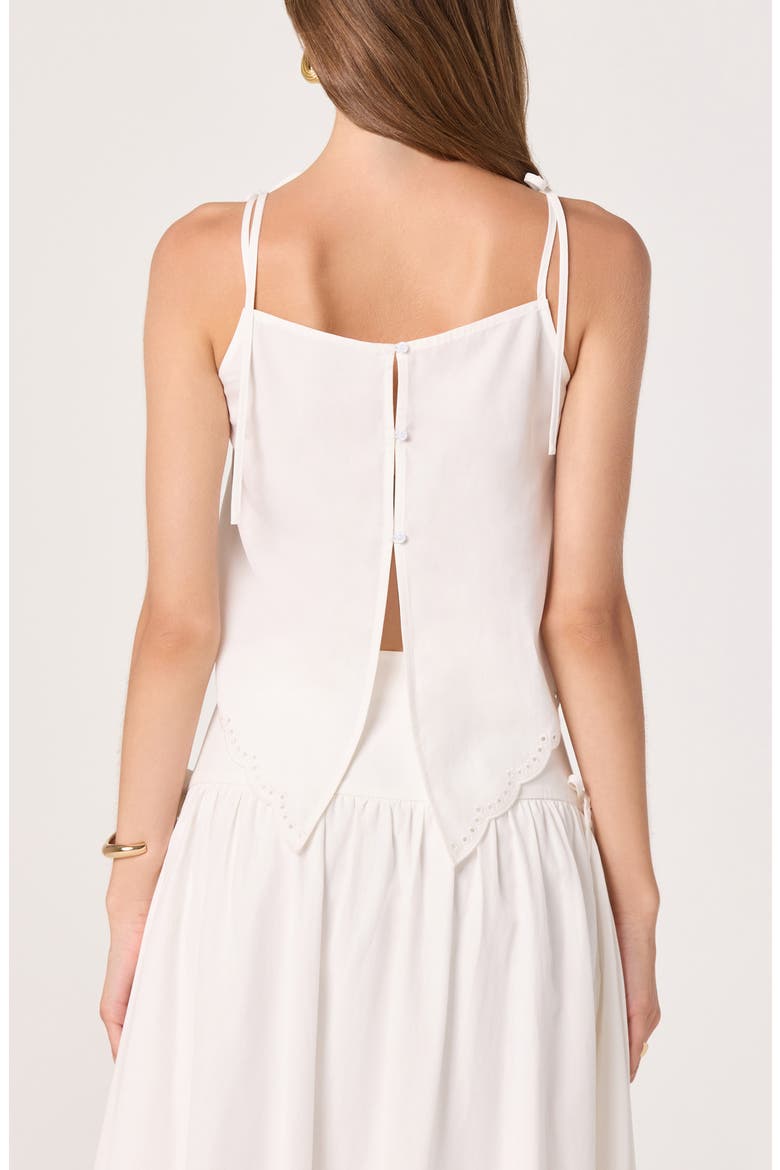 Stevie Eyelet Embroidery Camisole, Alternate, color, WHITE