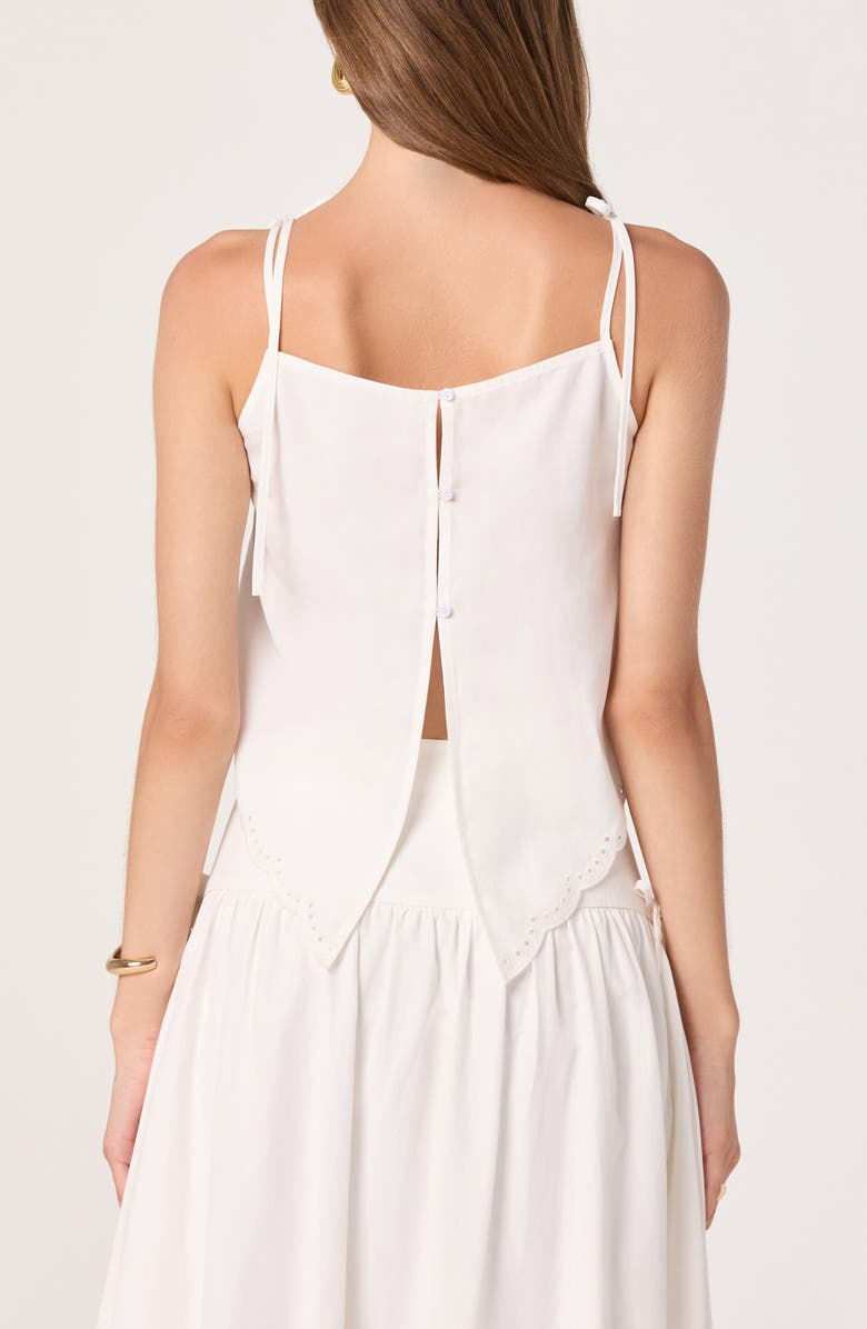 ASTR the Label Stevie Eyelet Embroidery Camisole, Alternate, color, White