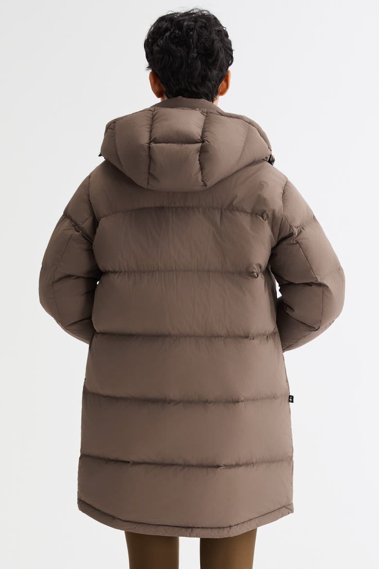 Puff-O® Hip-Length Down Puffer Jacket, Alternate, color, Coffee
